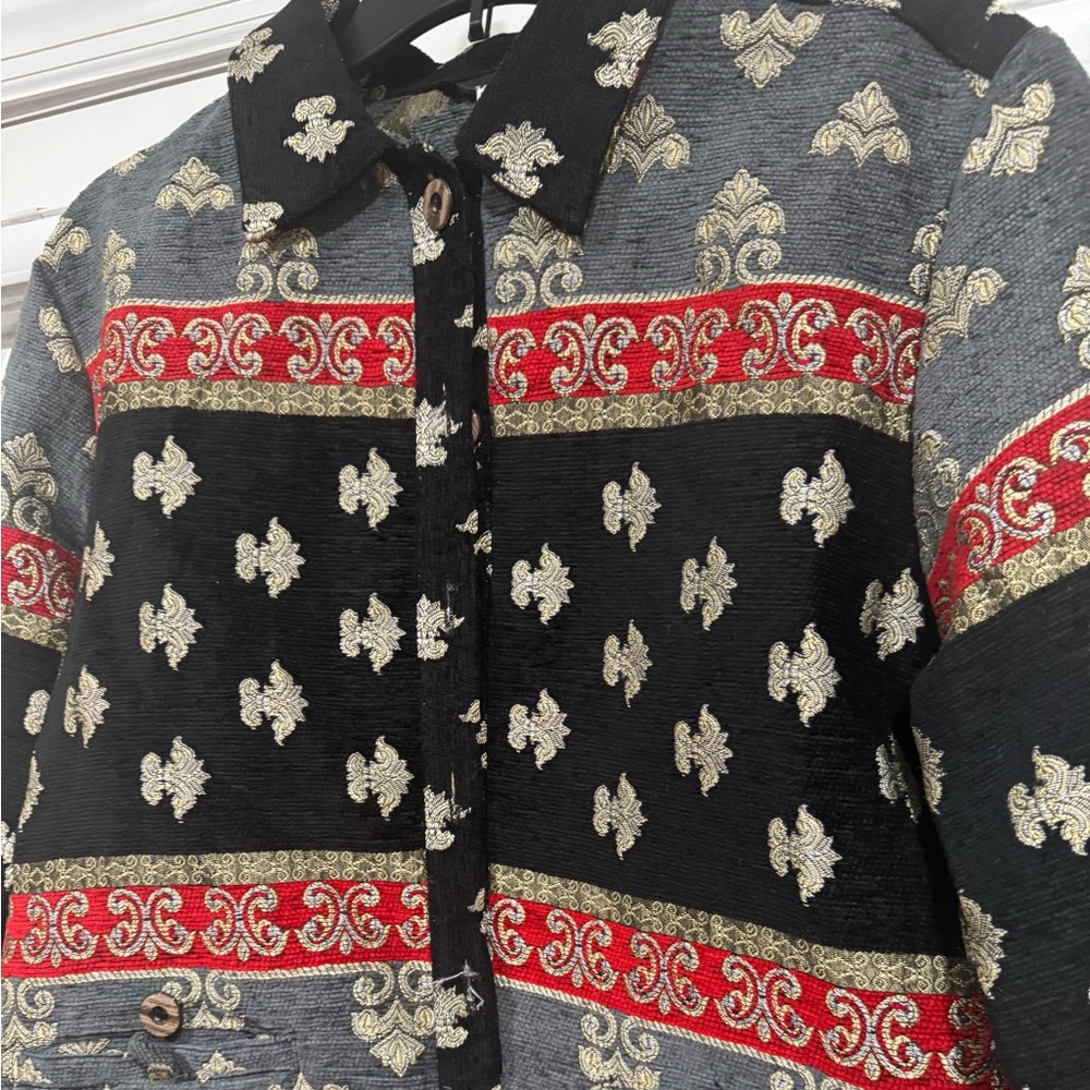 Sag Harbor Multicolor Patterned Jacket - image 5